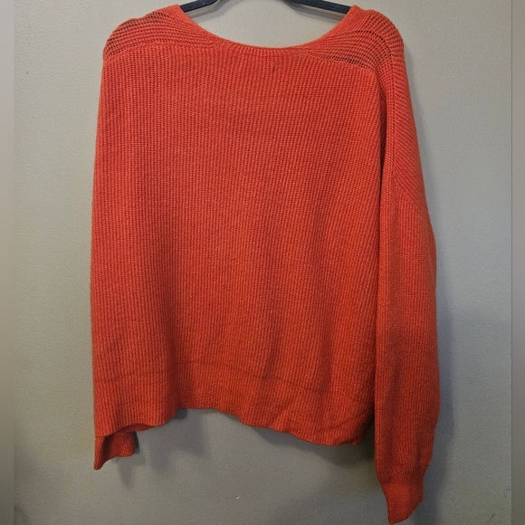 Apparis Andi Cardigan Women's One Size Blood Orange Slouchy Oversized Super Soft - Picture 3 of 5